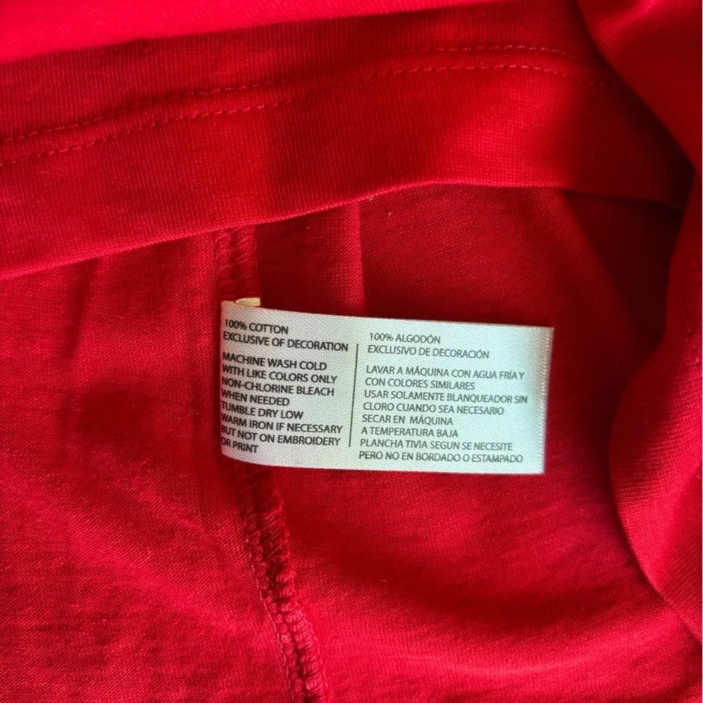 U.S. Polo Assn. Red Shirt with Logo Size S Long Sleeve Crewneck Cotton - Picture 8 of 8